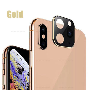 Titanium Alloy Case For iPhone Apple X XS MAX Seconds Change for iPhone 11 PRO MAX Lens Sticker Modified Camera Len Cover Coque
