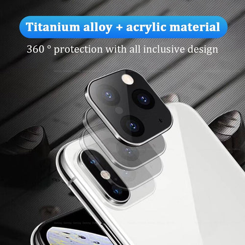 Titanium Alloy Case For iPhone Apple X XS MAX Seconds Change for iPhone 11 PRO MAX Lens Sticker Modified Camera Len Cover Coque