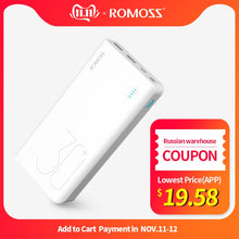 Load image into Gallery viewer, 30000mAh ROMOSS Sense 8+ Power Bank Portable External Battery With QC Two-way Fast Charging Portable Powerbank Charger For Phone
